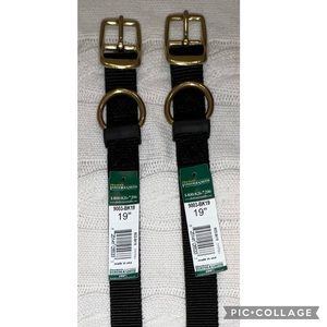 19 inch Doctors Foster and Smith black dog collar. NWT.